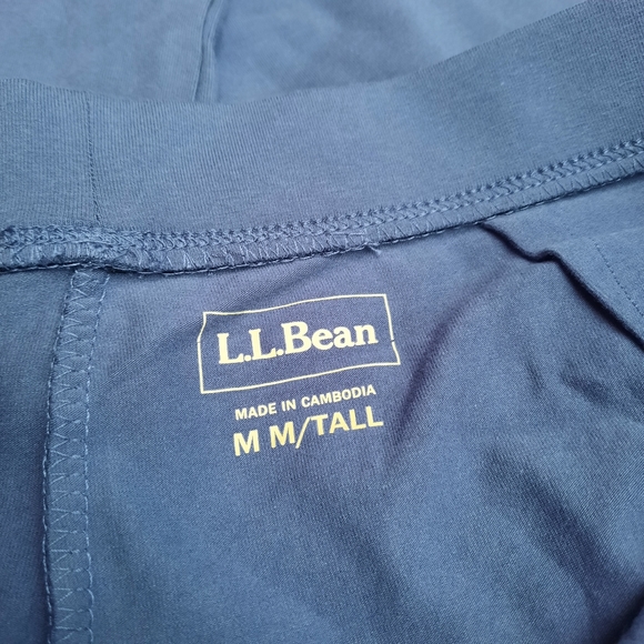 LL Bean Perfect Fit Bootcut Pant Long Tall Stretch NEW Travel Lounge Blue Med - Picture 4 of 11